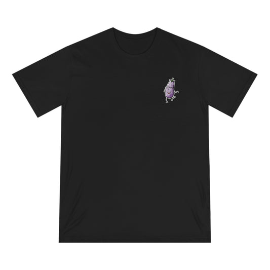 Dancing Eggplant/Aubergine - Unisex Organic T-shirt