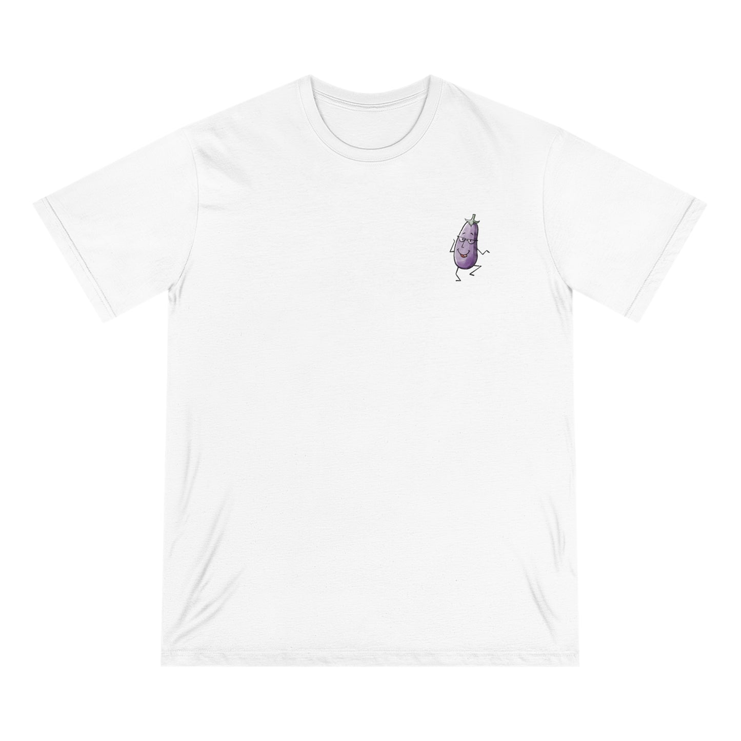 Dancing Eggplant/Aubergine - Unisex Organic T-shirt